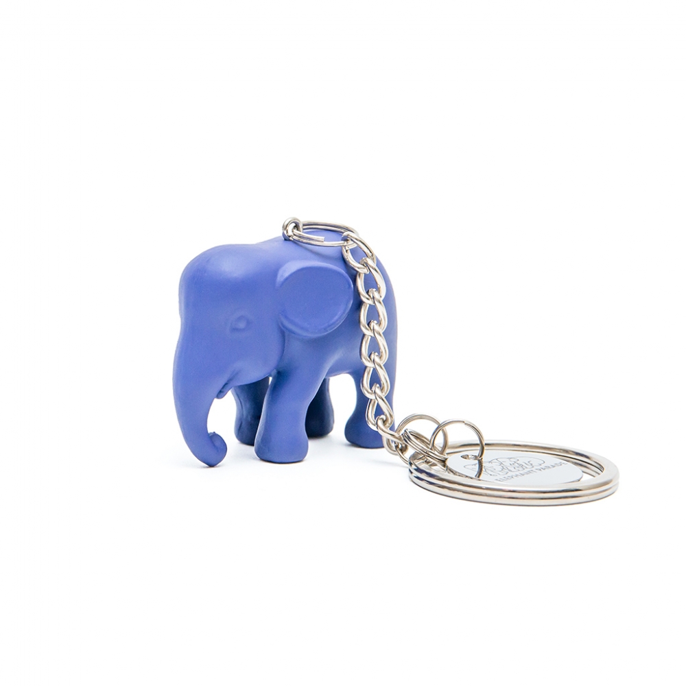 Keyring elephant purple handpainted elephant statue Elephant Parade